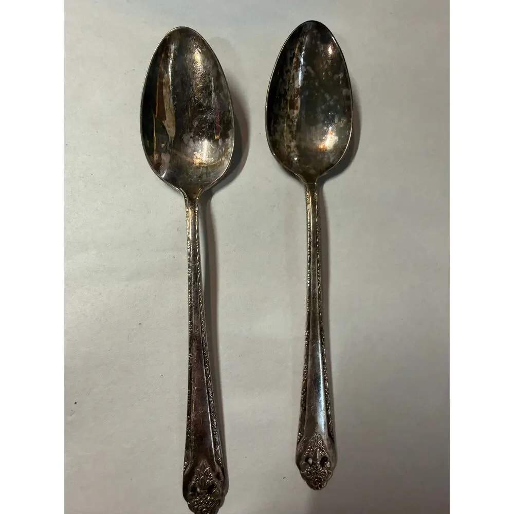 Holmes & Edwards Lovely Lady 1937 Silverplate 4 Pc Serving Set Ladle Spoons